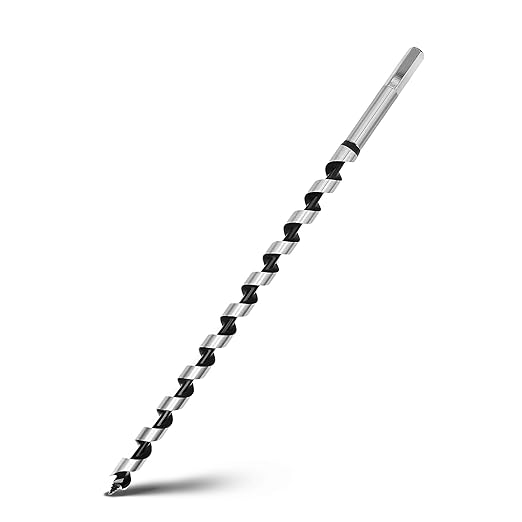 9/16 x 13.8 inch Auger Drill Bit for Wood,Hex Shank Ship Auger Bit for Soft Wood, Hard Wood, Plastic, Composite Materials and DIY Projects