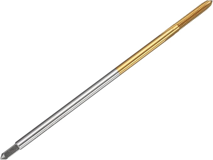 uxcell Metric Thread Tap M4 x 0.7 H2 120mm Straight Flute Screw Thread Milling Machine Taps Threading Tapping Repair Tool
