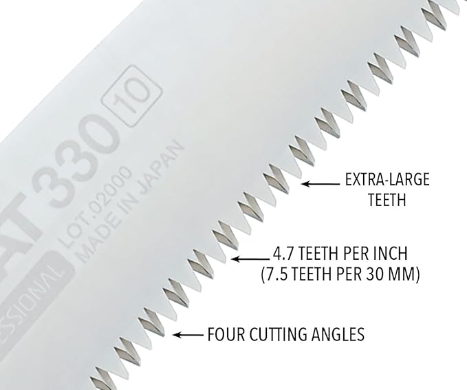 Silky ZUBAT Arborist Professional Hand Saw 330mm XL Teeth (722-33)