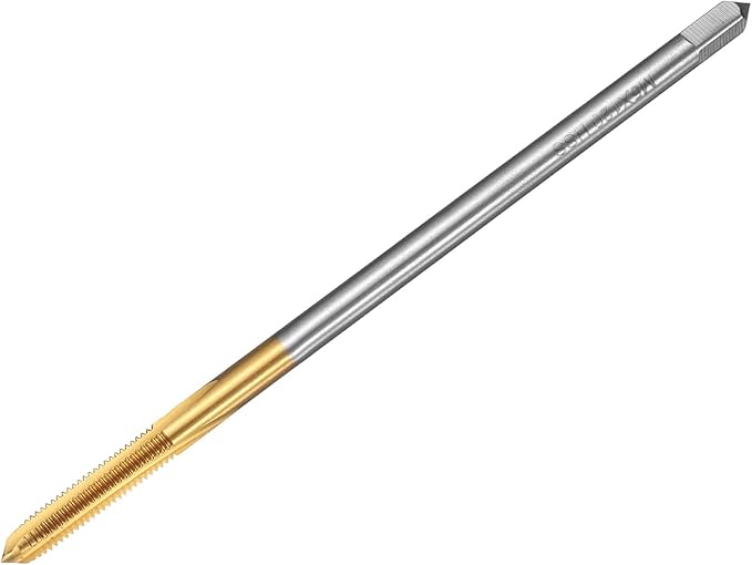 uxcell Metric Thread Tap M5 x 0.8 H2 120mm Straight Flute Screw Thread Milling Machine Taps Threading Tapping Repair Tool