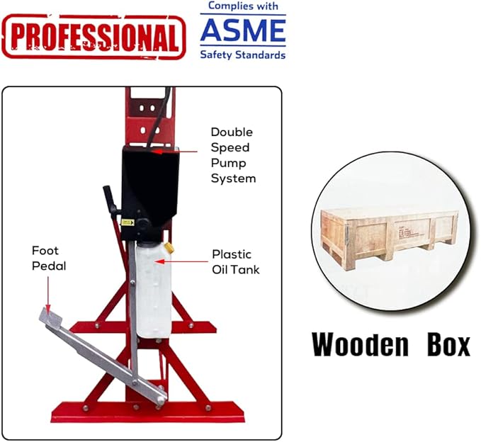 50 Ton H-Frame Hydraulic Shop Press with Floor Press Plates for Garage Shop