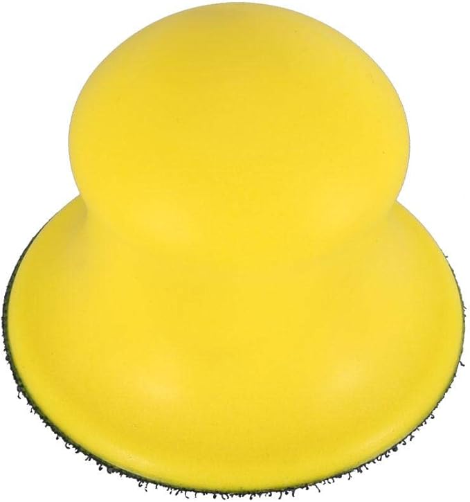 3 Inch Round Hand Sanding Block Foam Sanding Pad Hook Backing Plate for Random Orbital Sanders Polishers and DIY Surface Preparation