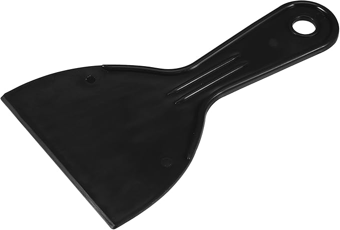 uxcell Putty Scraper 4" ABS Plastic Spatula Drywall Patch Repair Spreader Wall Covering Smoother Black 2Pcs