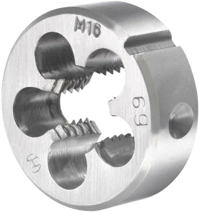 Mactoom 16mm x 2 HSS Metric Tap and Die Set Right Hand Thread,Tapping DIY Tool 3pcs (M16 x 2mm)