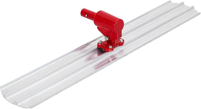 48"x8" Bull Float Kit, Aluminum Magnesium Alloy Concrete Float with Adjustable Bracket, Round End Blade, Multi-Angle Concrete Finishing Tool for Smooth Plastering and Leveling