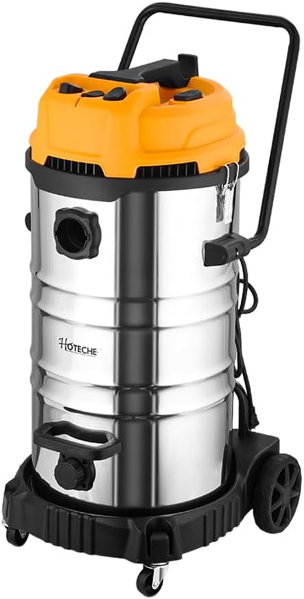 Hoteche 20 Gallon Wet Dry Vacuum Cleaner, Industrial Shop Vac with 5-Piece Accessories, Dual-Motor, Metal Tank, for Garage, Workshop, Basement Flood Cleanup