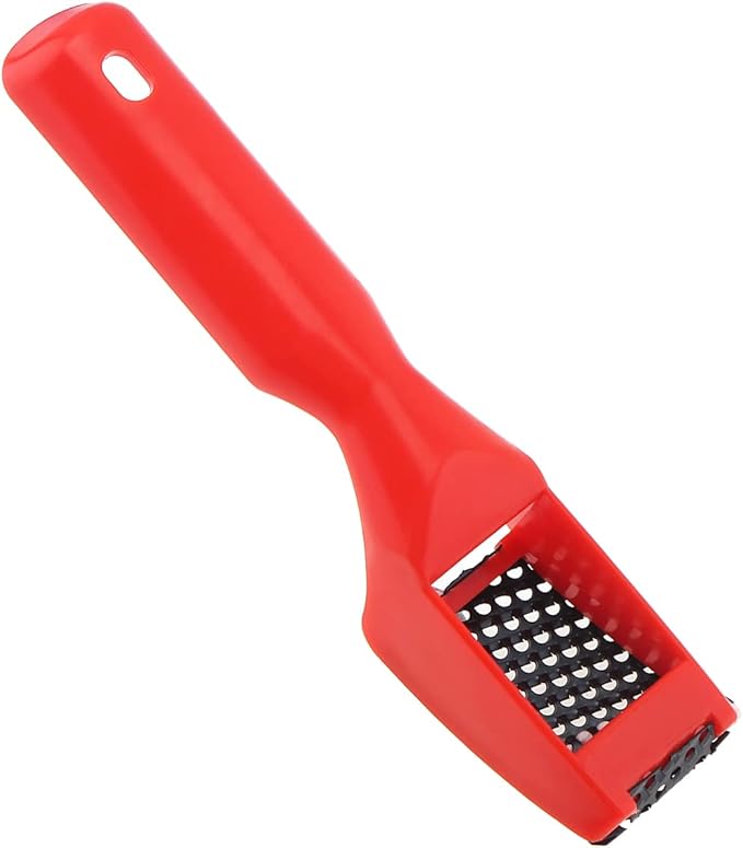 4pcs Surform Shaver Handy Hand Filing Razor Hand Tools Second-Cut Tooth Mill File Hand Plane Mini File Hand File, Red & Yellow