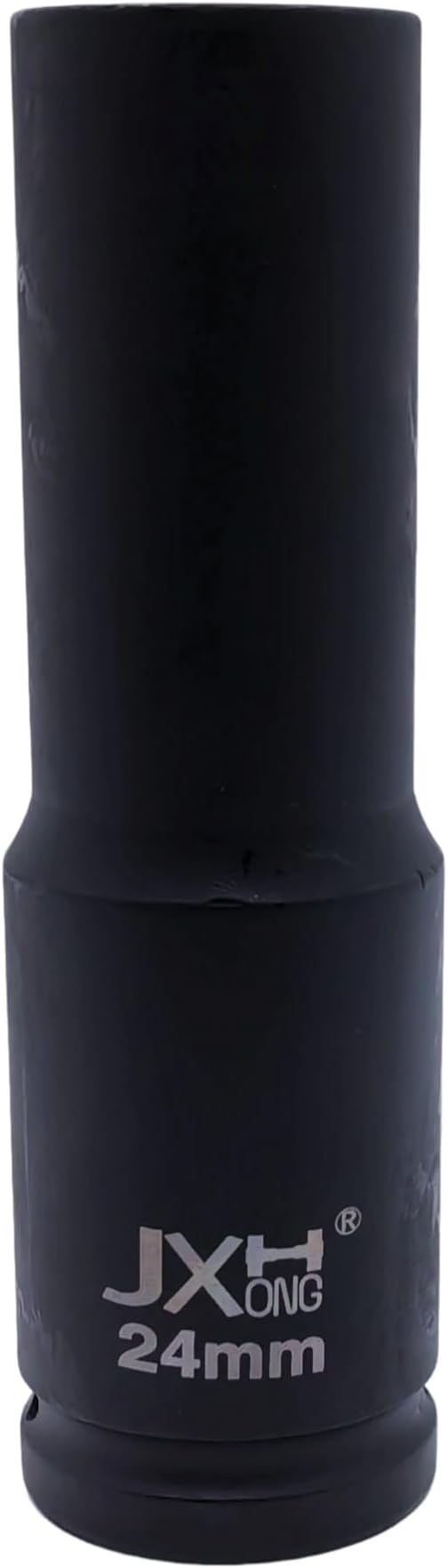 1-Inch Drive Metric Extra Deep Impact Socket, Heavy-Duty,6-Point, 6.3-Inch Long, Heat-Treated Cr-V Steel (24mm)