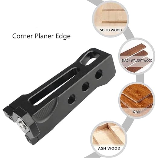 Edge Banding Trimmer - Chamfer Plane, Handle Manual Planer Woodworking Blade Corner Planer Quick Chamfer Burr Scraper Tool for Deburring Sealing (R1)