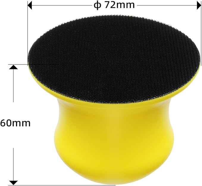 2 Pcs 3" Hand Block Round - Hand Sanding Block Hook and Loop For Adhesive Backed Sanding Sheets and Rolls