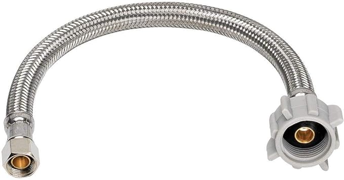 [10-Pack] PROCURU 36-Inch (3Ft) Toilet Connector 3/8" Comp x 7/8" BC, Flexible Toilet Connector, Braided Stainless Steel Water Supply Line (9ST36-10P)