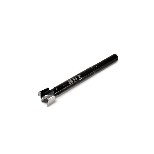 Fisch Black Shark Forged Steel Forstner Drill Bit for Woodworking, Precision Wave Design, Clean Cuts in Hardwoods, MDF, and Plywood, FSA-381013, Made in Austria (9/16 inches)