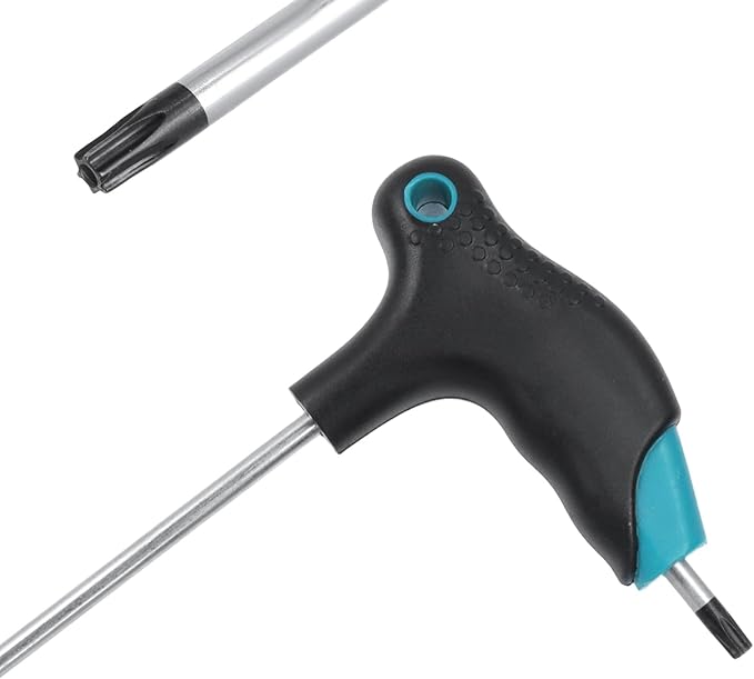 Antrader T25 Torx Wrench,Anti Tamper Proof Hex Key,Cr-V Steel T-Handle Dual End Long Arm Screwdriver 2pcs