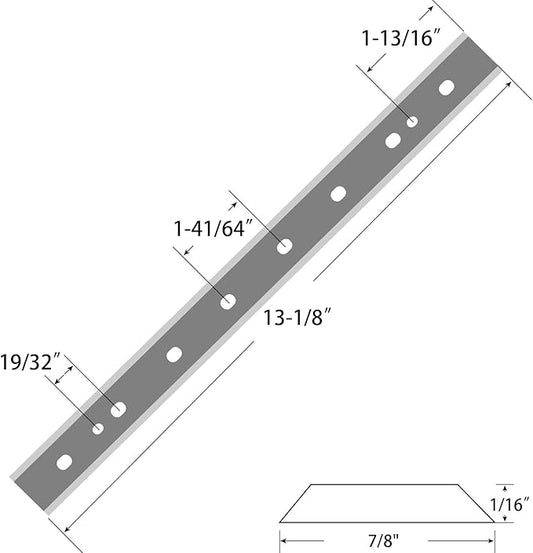 HSS Planer Blades Knives for DeWalt DW735 7352 735X Thickness Planers with 13 Inch Replacement Heat Treated Double edge 1 Set (3 pcs)