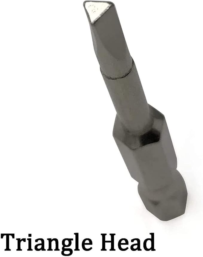 Triangle Screwdriver Bit Set, Screw Head, 2 Inch Length, 1/4??Hex Shank, S2 Alloy Steel竊똌agnetic Head Bits Set竊똏ack of TA18, TA20, TA23, TA25, TA27, TA30 (6 Pcs)
