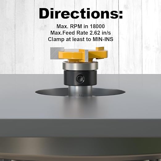 Fivepears Top Bearing Slot Cutter Router Bit 1/2 inch Shank 1-1/4 inch Cutting Diameter and 1/4 inch Cutting Length Shank Slot and Undercut Bit for Woodworking Chisel Cutter Tool Slot