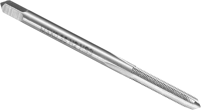 uxcell Hand Plug Tap M3.5 x .35 H2 Metric Thread Plug Style Taps Straight Flute Screw Tapping Threading Tool High Speed Steel HSS6542