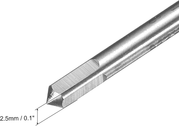 uxcell Metric Thread Tap M2.5 x 0.45 H2 80mm Straight Flute Screw Thread Milling Machine Taps Threading Tapping Repair Tool