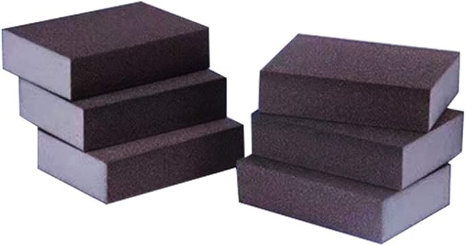 220 Grit Wet Dry Sanding Sponge Buffing Diamond Polishing Pads Hand Sanding Tool 6pcs