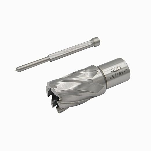 EST HSS M2AL Annular Cutter 1" DOC with 3/4" Weldon Shank for Magnetic Drill Press (D15/16" X 1")