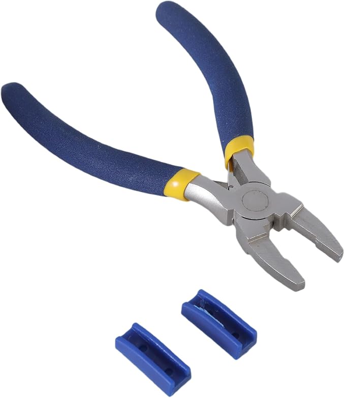 Precisions Flat Nose Pliers Including 2 Replacement Jaw For Technicians And Hobbyists Jaw Pliers