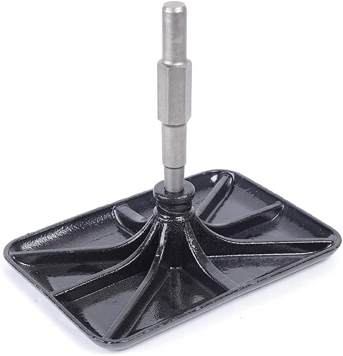 Jack Hammer Compactor Plate, Steel Tamper Rammer Plate with Thickened Chassis, Chassis & Rod Detachable, Snoring Tablet for House Foundation Tamping, Site Foundation Tamping, Tree Root Tamping, Etc