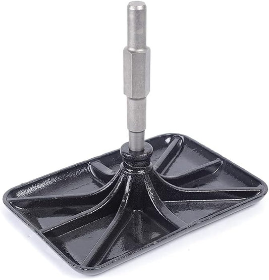 Jack Hammer Compactor Plate, Steel Tamper Rammer Plate with Thickened Chassis, Chassis & Rod Detachable, Snoring Tablet for House Foundation Tamping, Site Foundation Tamping, Tree Root Tamping, Etc