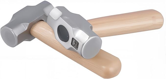 4 Pack Mini Sledge Hammer, Sledge Hammer with Wood Handle, 1 LB Crack Hammer for Metal Working and House Repairs