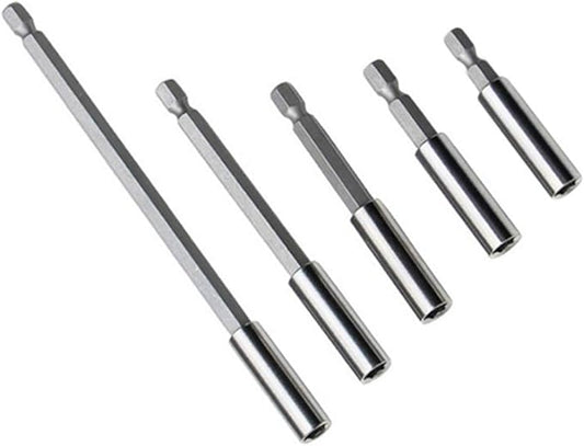 10 Pcs Magnetic Drill Extension Bit Holder, 1/4 inch Hex Shank Quick Release Screwdriver Drill Bit Holder Extension Set for Screws, Nuts, Drills, Handheld Drivers 50/60/ 75/100/ 150mm