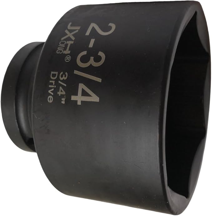3/4" Drive 2-3/4" (70mm) Impact Socket, 6-Point, Heat Treated