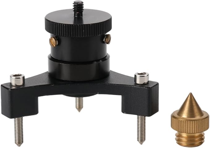 Mini Prism Tribrach for Total Station Surveying with Rotating Design 1/4"-20 Thread and Copper Plummet, Tribrach for Total Station Surveying