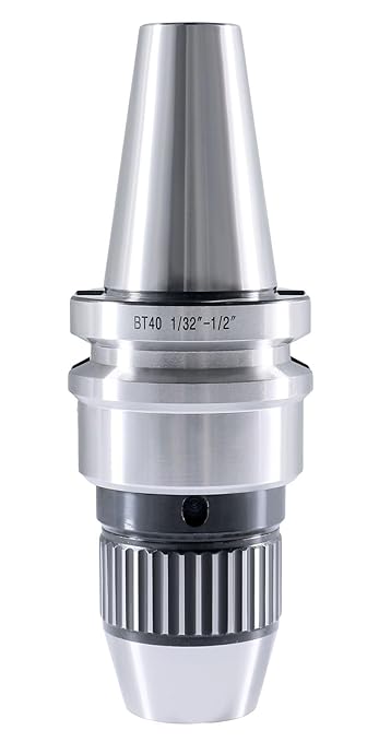 Accusize Industrial Tools 0-1/2'' Bt40 CNC Integral Keyless Drill Chuck, Accuracy 0.002'', 0222-0990