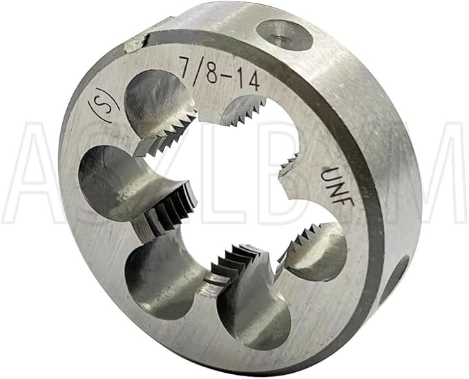 ASZLBYM 7/8-14 HSS Tap And Die Set竊?UNF Machine Thread Tap And UNF Round Thread Die Right Hand