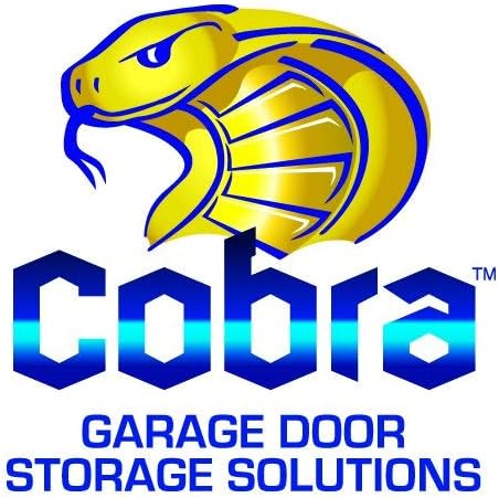 Cobra Storage Garage Door Storage Rack, 18" Black ABS Plastic Fishing Rod Holder, Ultimate Organization for Fishing Gear and Equipment, Garage Storage System