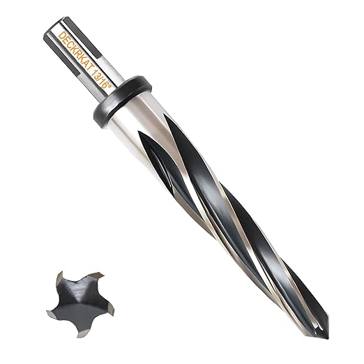 13/16" Reamer Drill Bit for Metal, M2 HSS Taper Reamer for Steel, Alloy, Wood, Plastic to Align, Enlarge Holes ??5-Spiral Flutes,1/2" Non-Slip Shank, 21mm Car Reamer, Bridge Construction Reamer.