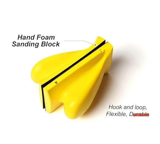 5" Hand Sanding Block 2- Pcs for Hook and Loop Discs