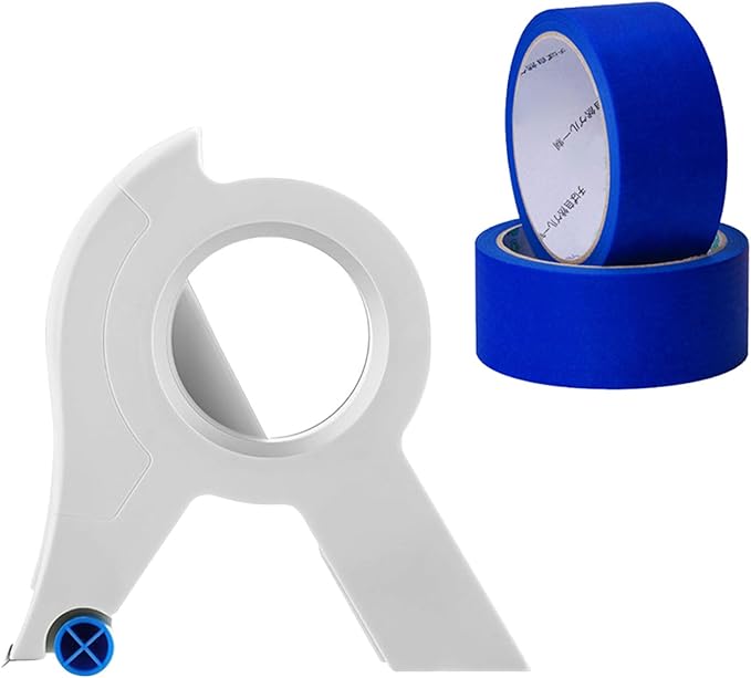 RSHuiOUXX Painter Tape Applicator with 22Yard Long Painter Tape Masking Tape Dispenser for Trim Window Door Home Decoration