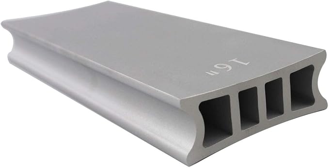 Guyker Two-Way Radius Sanding Block for Fret Leveling Fingerboard - Aluminum Sanding Beam Luthier Tool for Guitar & Bass Repair & Maintenance CNC Machined (1 Piece, Radius 12??+ 16??