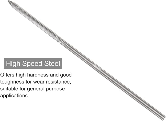 uxcell Chucking Reamers, 1.5mm H7 Metric Machine Reamer Drill Bit for Metal Wood Hole Reaming, Straight Flute High Speed Steel Tool