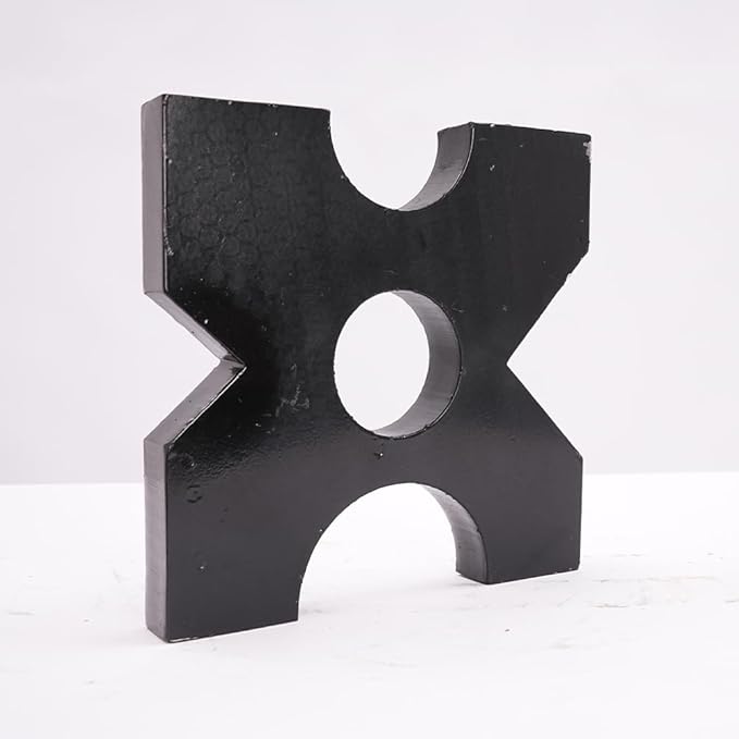 Arbor Press Plate, 20 Ton and 32 Ton Shop Metal Press Plates with 4 Notch, 1 inch/25mm Thickness, H Frame Thickened Hydraulic Shop Press Plate 1" x 7" x 7" (1 Pair)