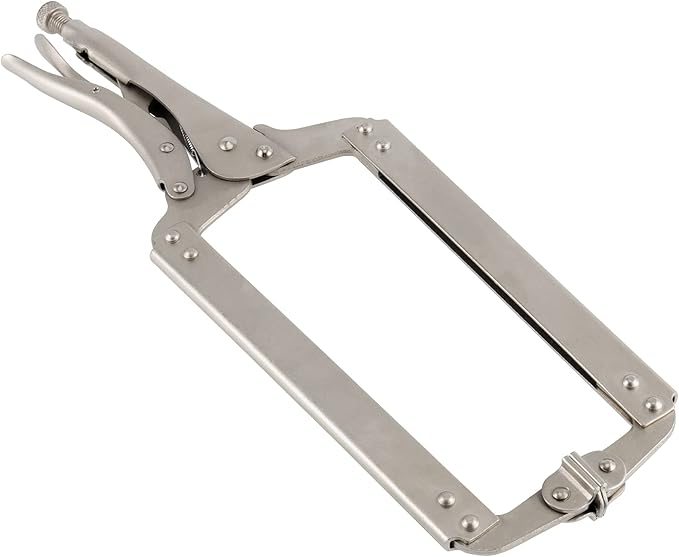 3PCS 18 Inches C-clamp Locking Pliers with Swivel Pads, Locking Clamp Pliers, Welding Clamps for Wood Working and Welding