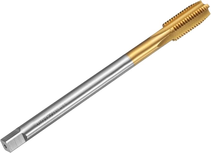 uxcell Metric Thread Tap M11 x 1.5 H2 130mm Straight Flute Screw Thread Milling Machine Taps Threading Tapping Repair Tool