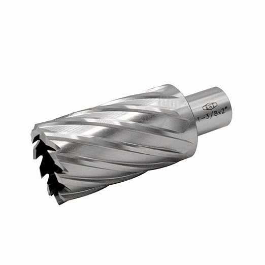 HSS M2AL Annular Cutter 2" DOC with 3/4" Weldon Shank for Magnetic Drill Press by EST (1-3/8")