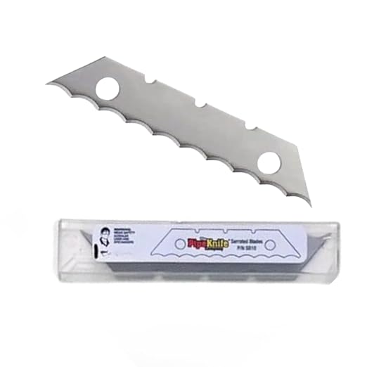 UB-SB10 Specialty Serrated Blade ??Fits Cutout Knives Like Cactus Cutter & Wacker | Includes Safety Case | Ideal for Auto Glass & Sealant Removal