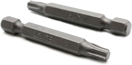 TEMO 25 pc T27 Torx Star Head Screwdriver Bit Set, S2 Steel 6 Point T-27 2 Inch Screwdriver Insert Bits