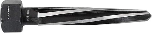 Accusize Industrial Tools H.S.S. Aligning Reamer - 15/16'' Diameter, 5'' Flute Length, 7'' OAL, Hex Shank, Spiral Flute, 0523-6045