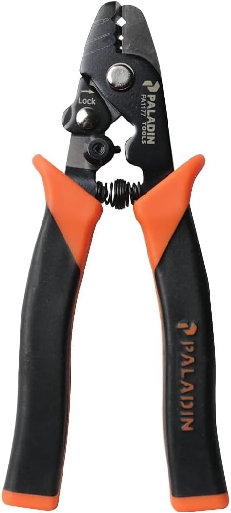 Paladin Tools PA1177 Pro-Grip 3-in-1 Fiber Optic Stripper, Professional Grade Adjustable Fiber Stripper