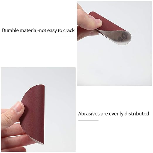 SPEEDWOX Hook and Loop Sanding Discs 100pcs 3 Inch 400 Grit Sandpaper for Wood Drill Grinder Rotary Tools No Hole