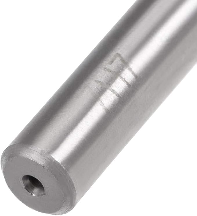 uxcell Chucking Reamer 7mm, H7 HSS Lathe Machine Reamer 6 Straight Flutes, Round Shank Milling Cutting Tool, Metric Reaming Drill Bit for Stainless Steel Metal Hole