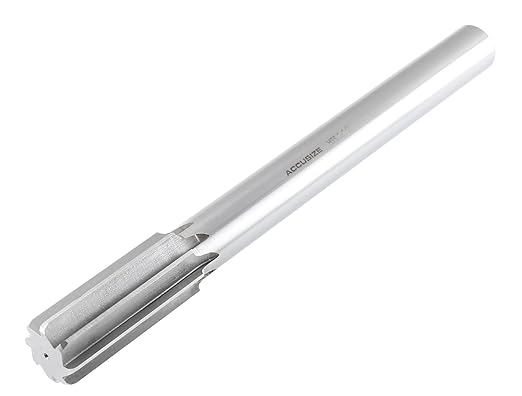 Accusize Industrial Tools 5015-0320 H.S.S. M2 Straight Shank Straight Flute Chucking Reamer, 1-1/4 in